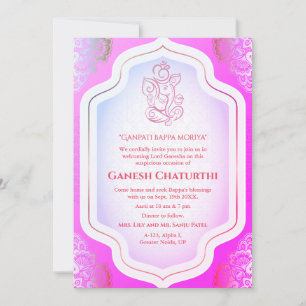 Ganesh Chaturthi Puja Golden Kaart
