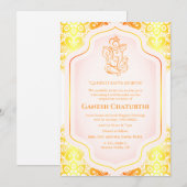 Ganesh Chaturthi Puja Golden Kaart (Voorkant / Achterkant)