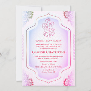 Ganesh Chaturthi Puja Golden Kaart