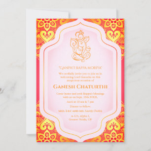 Ganesh Chaturthi Puja Golden Kaart