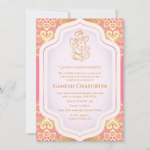 Ganesh Chaturthi Puja Golden Kaart