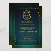 Ganesh Chaturthi Puja Kaart (Voorkant / Achterkant)