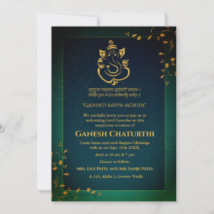 Ganesh Chaturthi Puja Kaart