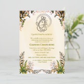 Ganesh Chaturthi Puja Kaart (Staand voorkant)