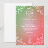 Ganesh Chaturthi Puja Kaart (Voorkant / Achterkant)