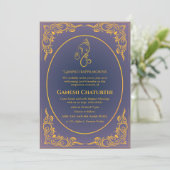 Ganesh Chaturthi Puja Kaart (Staand voorkant)