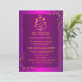 Ganesh Chaturthi Puja Kaart (Staand voorkant)