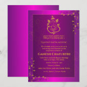 Ganesh Chaturthi Puja Kaart (Voorkant / Achterkant)