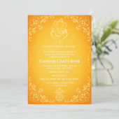 Ganesh Chaturthi Puja Kaart (Staand voorkant)