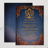 Ganesh Chaturthi Puja Kaart (Voorkant / Achterkant)