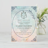 Ganesh Chaturthi Puja Kaart (Staand voorkant)