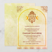 Ganesh Chaturthi Puja Kaart (Voorkant / Achterkant)