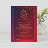 Ganesh Chaturthi Puja Kaart (Staand voorkant)