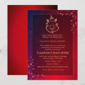 Ganesh Chaturthi Puja Kaart (Voorkant / Achterkant)