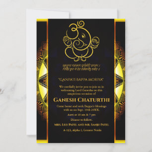 Ganesh Chaturthi Puja Kaart