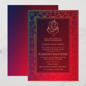 Ganesh Chaturthi Puja Kaart (Voorkant / Achterkant)