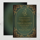 Ganesh Chaturthi Puja Kaart (Voorkant / Achterkant)