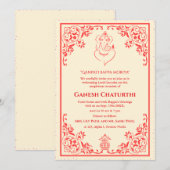 Ganesh Chaturthi Puja Kaart (Voorkant / Achterkant)