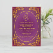 Ganesh Chaturthi Puja Kaart (Staand voorkant)