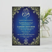 Ganesh Chaturthi Puja Kaart (Staand voorkant)
