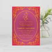 Ganesh Chaturthi Puja Kaart (Staand voorkant)