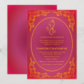Ganesh Chaturthi Puja Kaart (Voorkant / Achterkant)