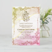 Ganesh Chaturthi Puja Kaart (Staand voorkant)