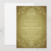 Ganesh Chaturthi Puja Kaart (Voorkant / Achterkant)