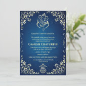 Ganesh Chaturthi Puja Kaart (Staand voorkant)