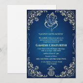 Ganesh Chaturthi Puja Kaart (Voorkant / Achterkant)
