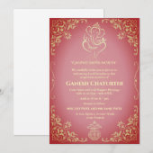 Ganesh Chaturthi Puja Kaart (Voorkant / Achterkant)