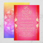 Ganesh Chaturthi Puja Kaart (Voorkant / Achterkant)