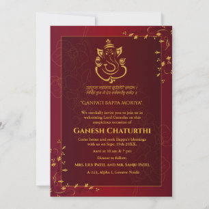 Ganesh Chaturthi Puja Kaart