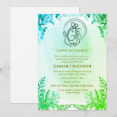 Ganesh Chaturthi Puja Kaart (Voorkant / Achterkant)