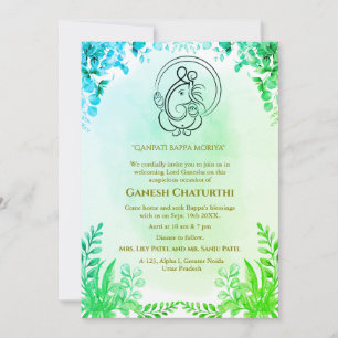 Ganesh Chaturthi Puja Kaart