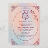 Ganesh Chaturthi Puja Kaart (Voorkant / Achterkant)