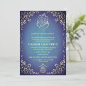 Ganesh Chaturthi Puja Kaart (Staand voorkant)