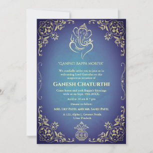 Ganesh Chaturthi Puja Kaart