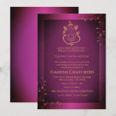 Ganesh Chaturthi Puja Kaart (Voorkant / Achterkant)