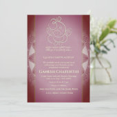 Ganesh Chaturthi Puja Kaart (Staand voorkant)