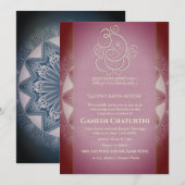 Ganesh Chaturthi Puja Kaart (Voorkant / Achterkant)