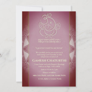 Ganesh Chaturthi Puja Kaart