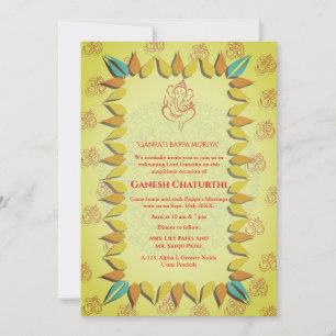 Ganesh Chaturthi Puja Kaart