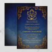 Ganesh Chaturthi Puja Kaart (Voorkant / Achterkant)