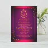 Ganesh Chaturthi Puja Kaart (Staand voorkant)