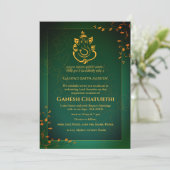 Ganesh Chaturthi Puja Kaart (Staand voorkant)