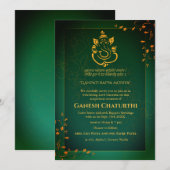 Ganesh Chaturthi Puja Kaart (Voorkant / Achterkant)