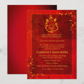 Ganesh Chaturthi Puja Kaart (Voorkant / Achterkant)