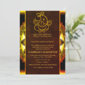 Ganesh Chaturthi Puja Kaart (Staand voorkant)