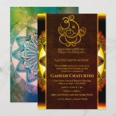 Ganesh Chaturthi Puja Kaart (Voorkant / Achterkant)